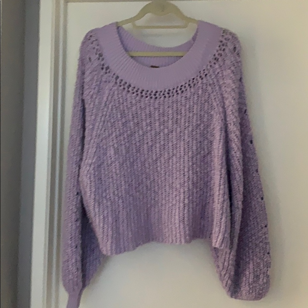 Purple oversized sweater